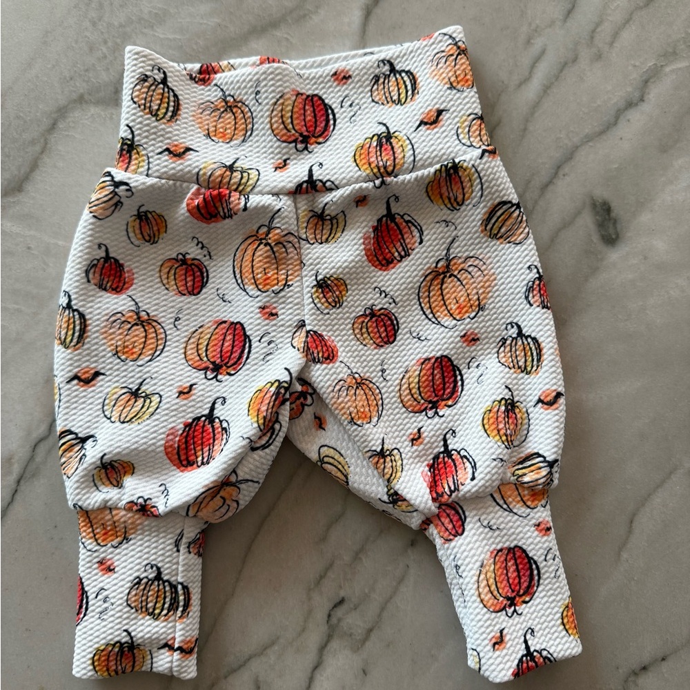 💚Pumpkin Print Baby Pants